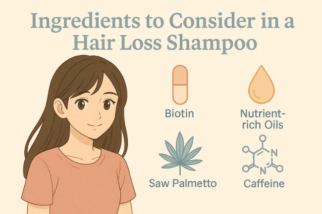ingredients to consider in a hair loss shampoo